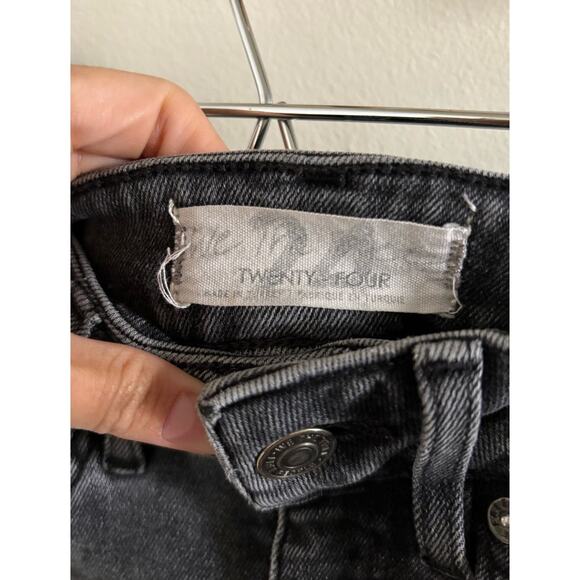 Free People Jeans Women's 24 Black Raw Hem Jeggings We The Free High Rise - Picture 5 of 9